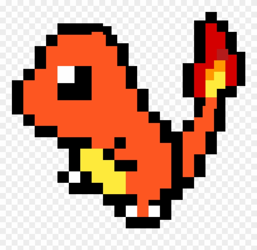Charmander - Charmander Pixel Art Clipart