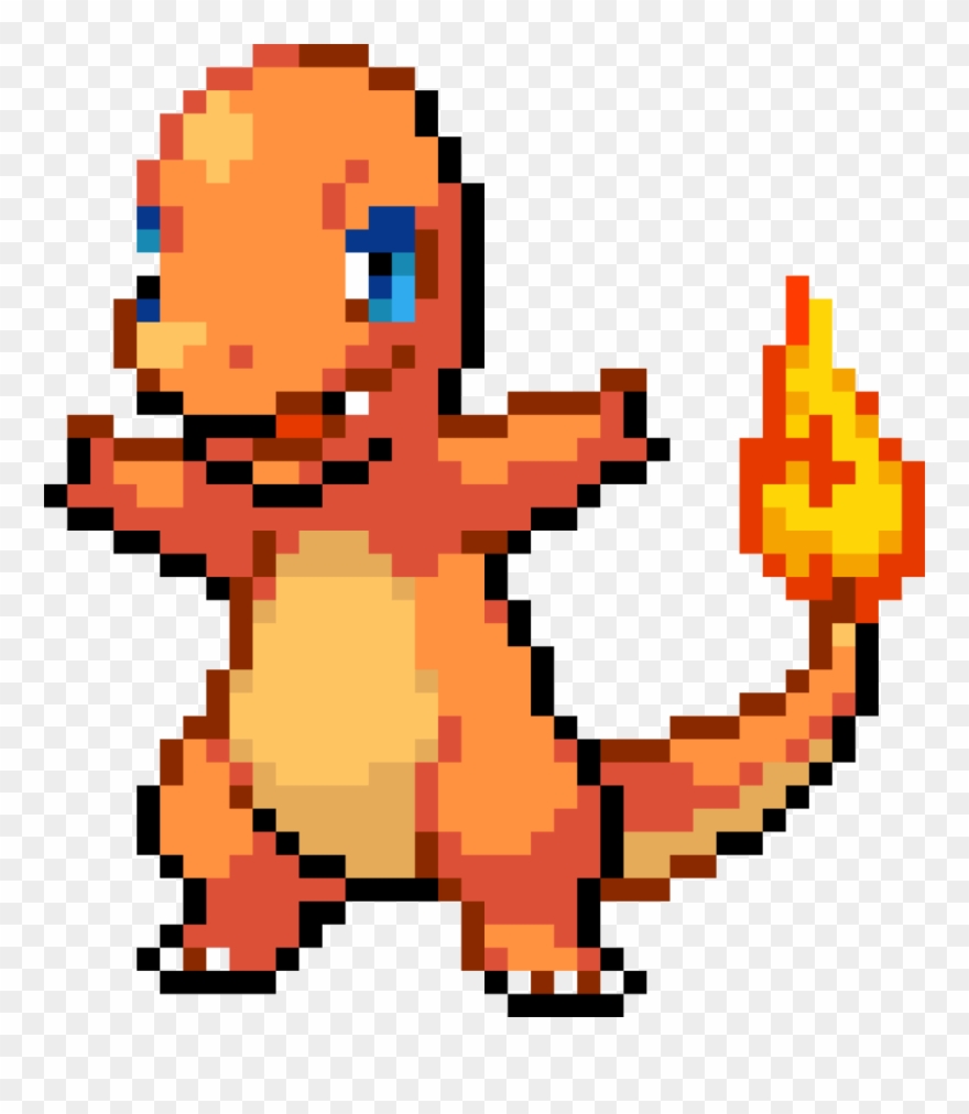 Pokemon Fire Red Charmander Sprite Clipart