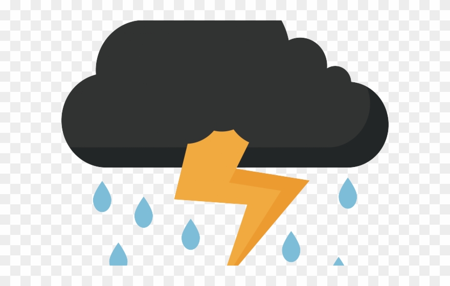 Thunder Clipart Thunder Lighting - Thunder And Lightning Clipart - Png Download