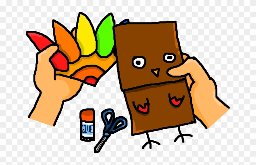Thanksgiving At Our Doors - Cartoon Clipart