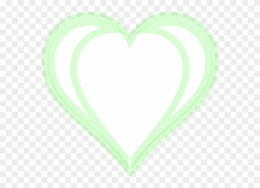 This Free Clip Arts Design Of Heart Green Layered - Png Download