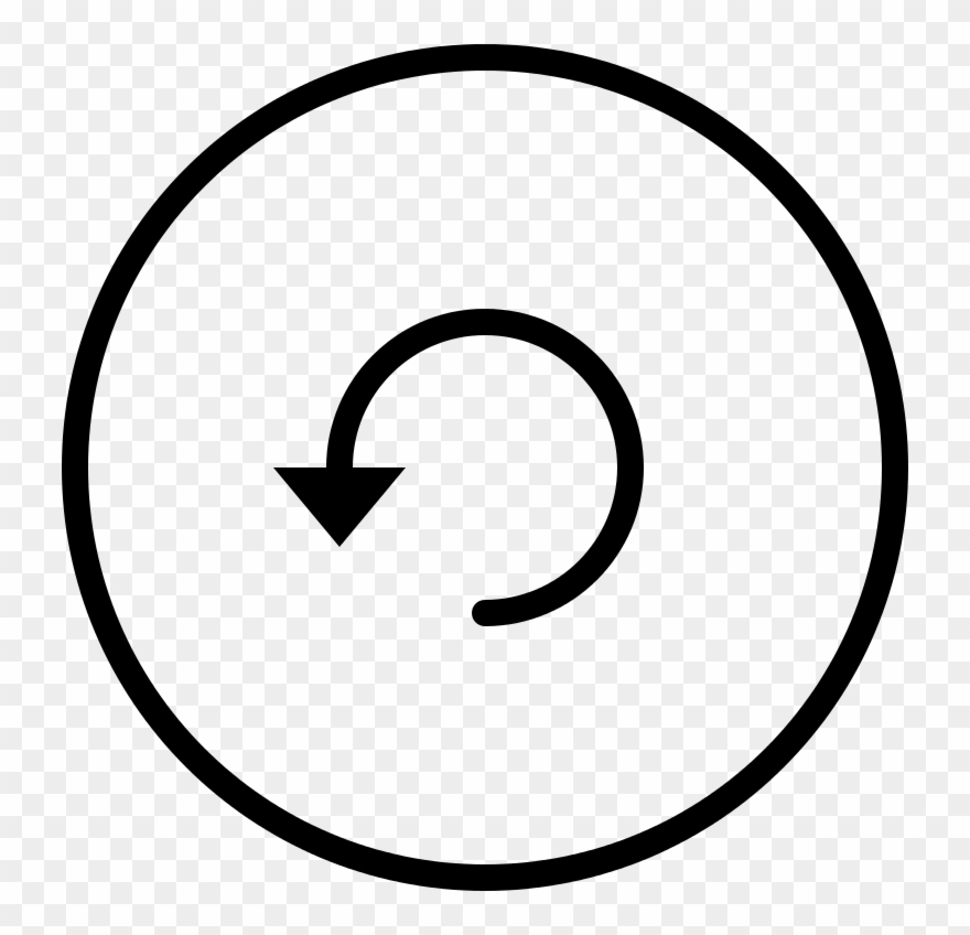 Circular Arrow In Rounded Button - Username Icon Png Clipart