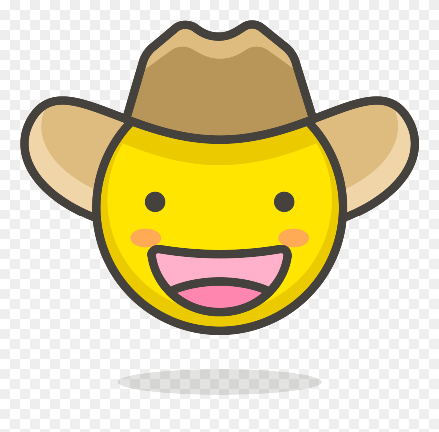 078 Cowboy Hat Face Clipart