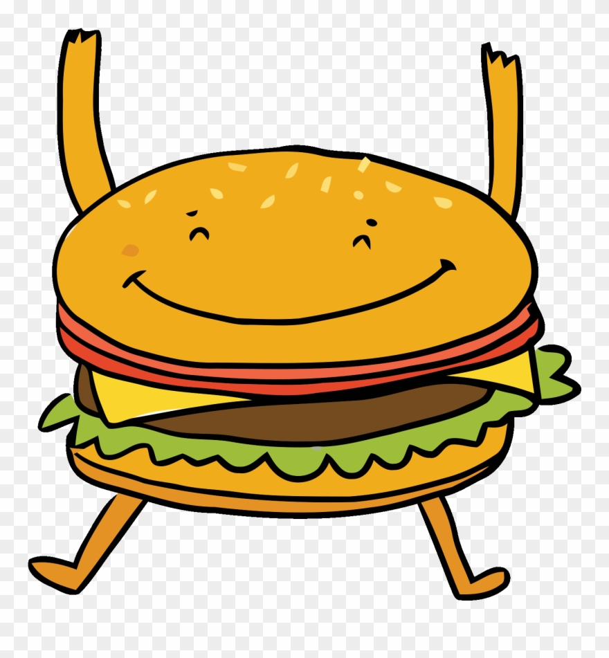 Happy Burger Sticker Aquarela For Ios Android Giphy - Android Clipart