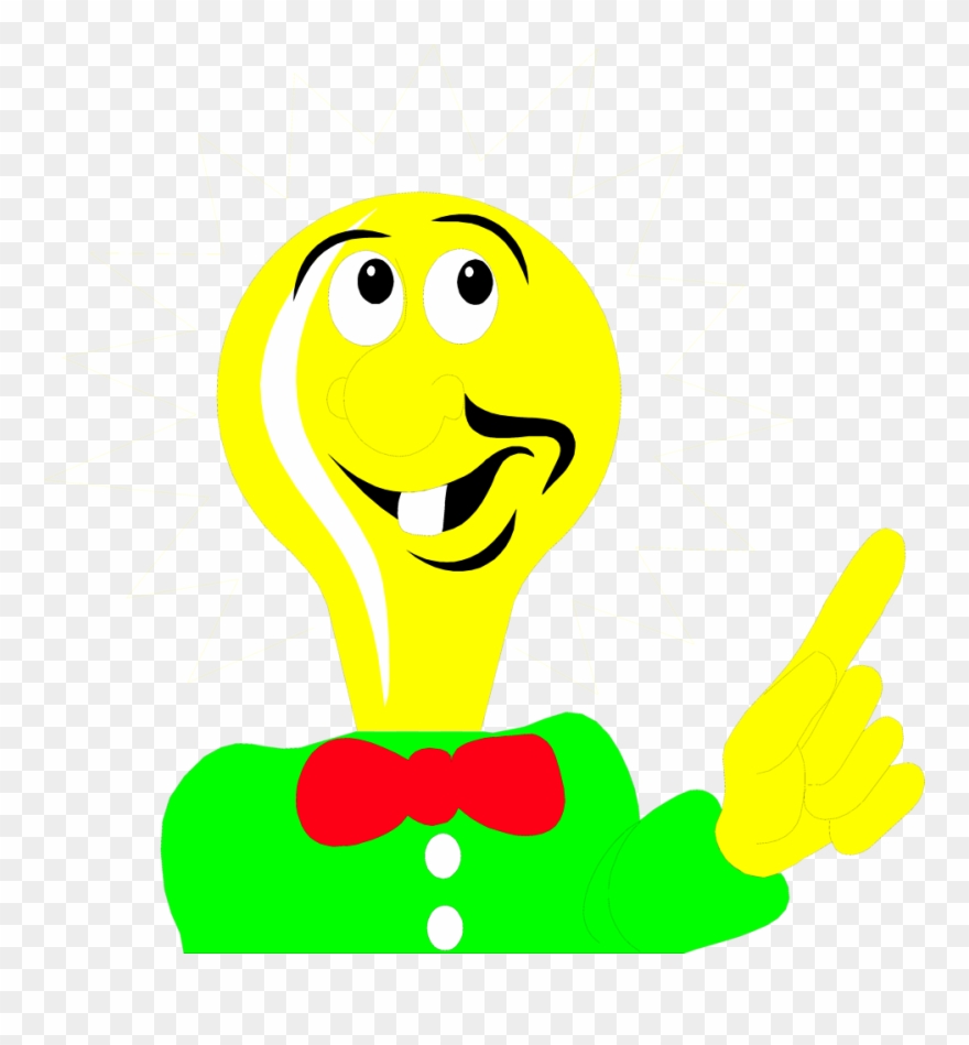 Bulb Free Stock Photo Illustration A Man - Cartoon Light Bulb Head Clipart