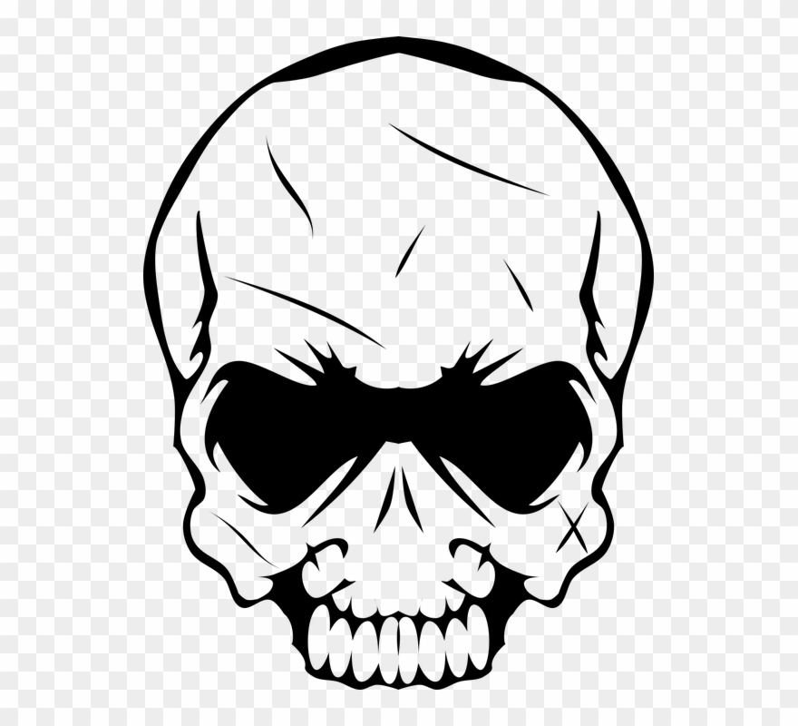 Default - Clip Art Skull Head Png Transparent Png