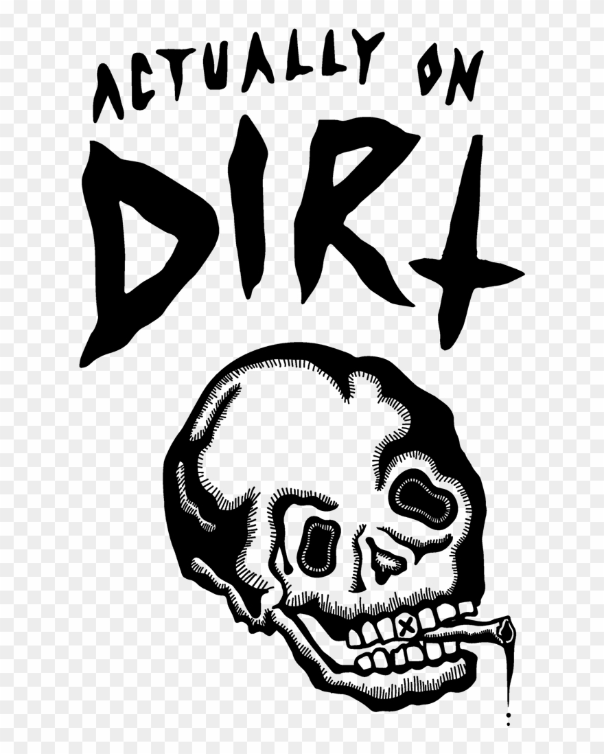 Actually On Dirt - Skull Clipart