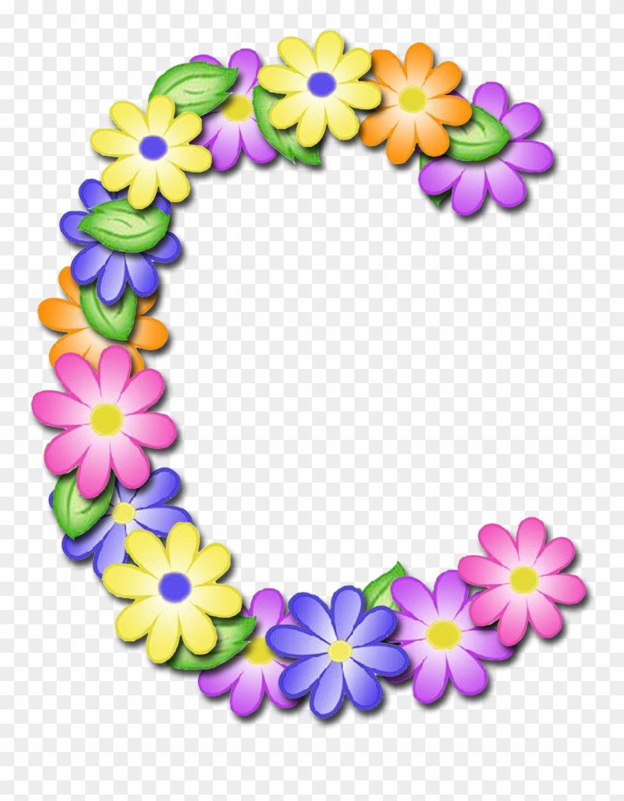 Letras Alfabeto Decoradas Primavera Clipart