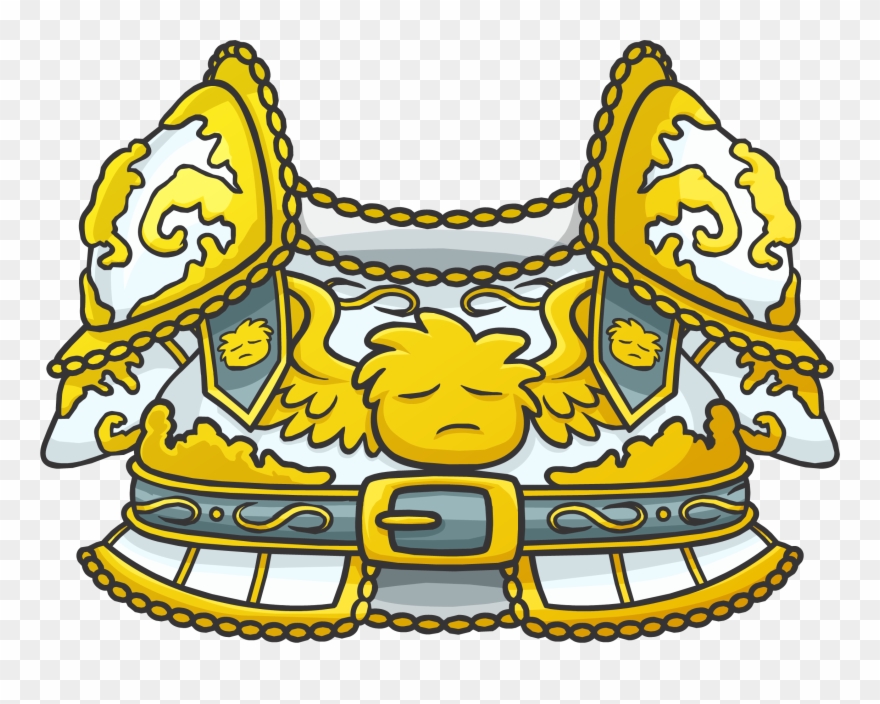 White Knight Armor - Armor Club Penguin Clipart