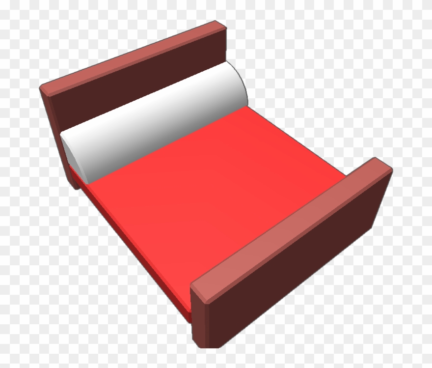 A Basic Bed, Although It Is Rather Big - Couch Clipart