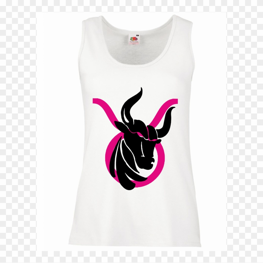 Koszulka Damska Znaki Zodiaku Byk - Taurus Clipart