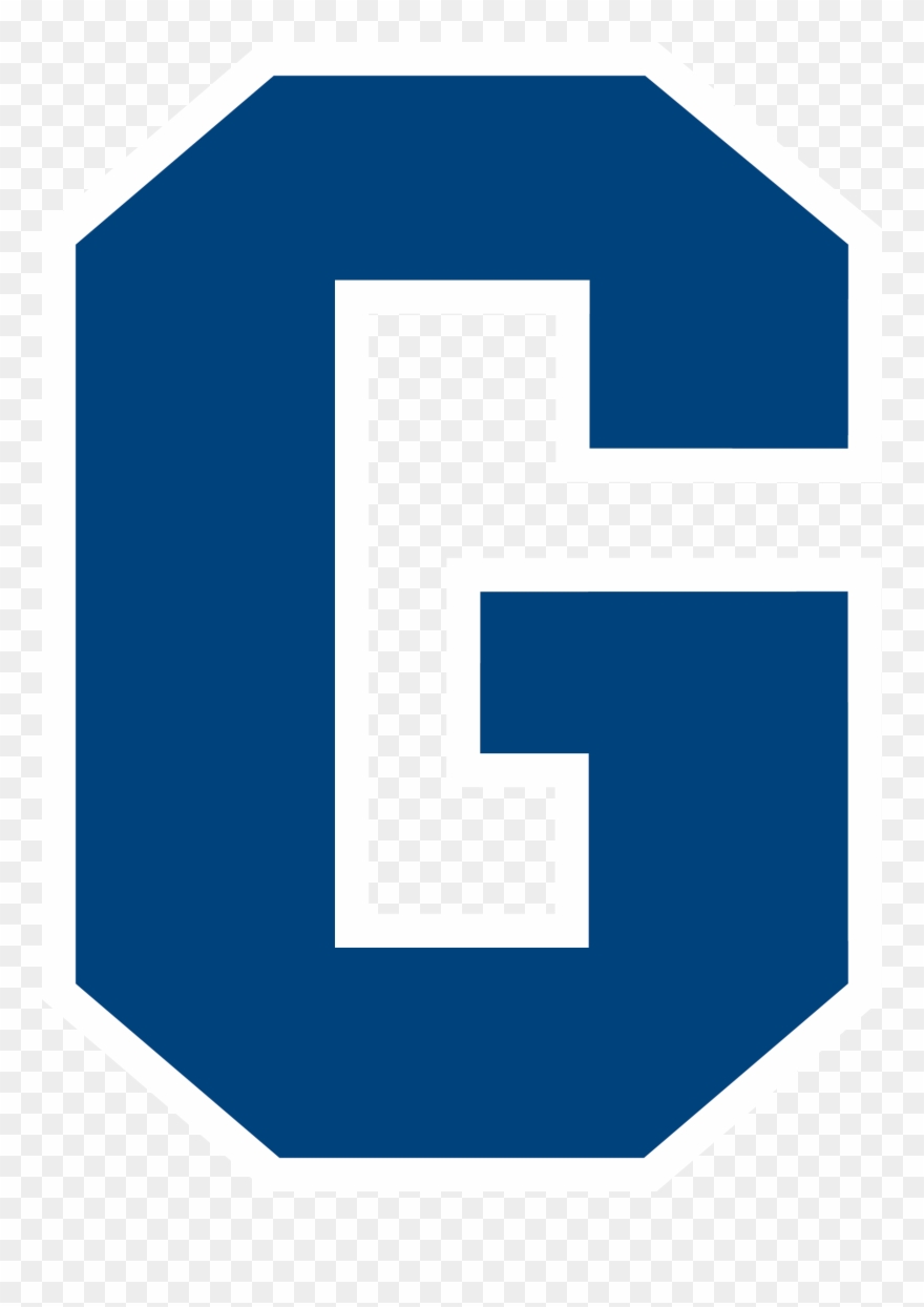 Blue G White Outline - Transparent Blue G Clipart