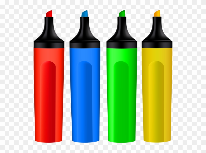 Colored Marker Png Clipart Marker Pen Clip Art - Colored Marker Png Transparent Png