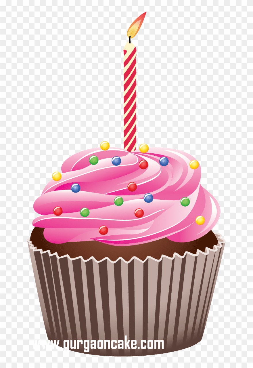 Dessert Clipart Small Cake - Birthday Cupcake Vector Png Transparent Png