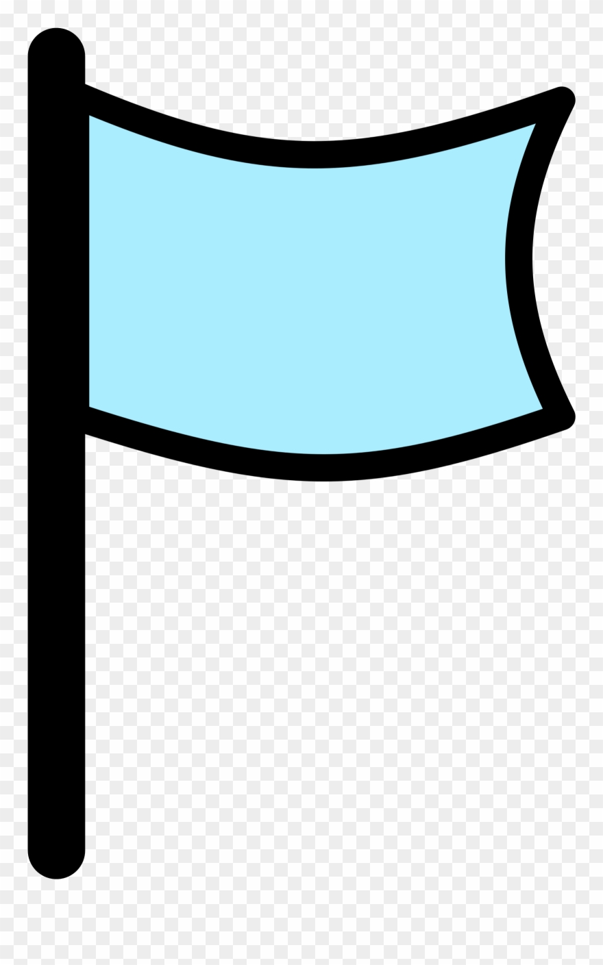 Open - Wave Flag Clipart Black And White - Png Download