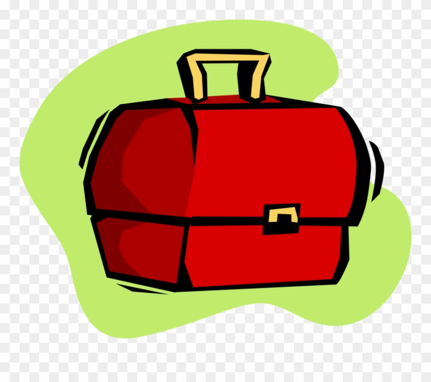 Vector Illustration Of Lunch Box Used By Schoolchildren - Boite À Lunch Clipart - Png Download