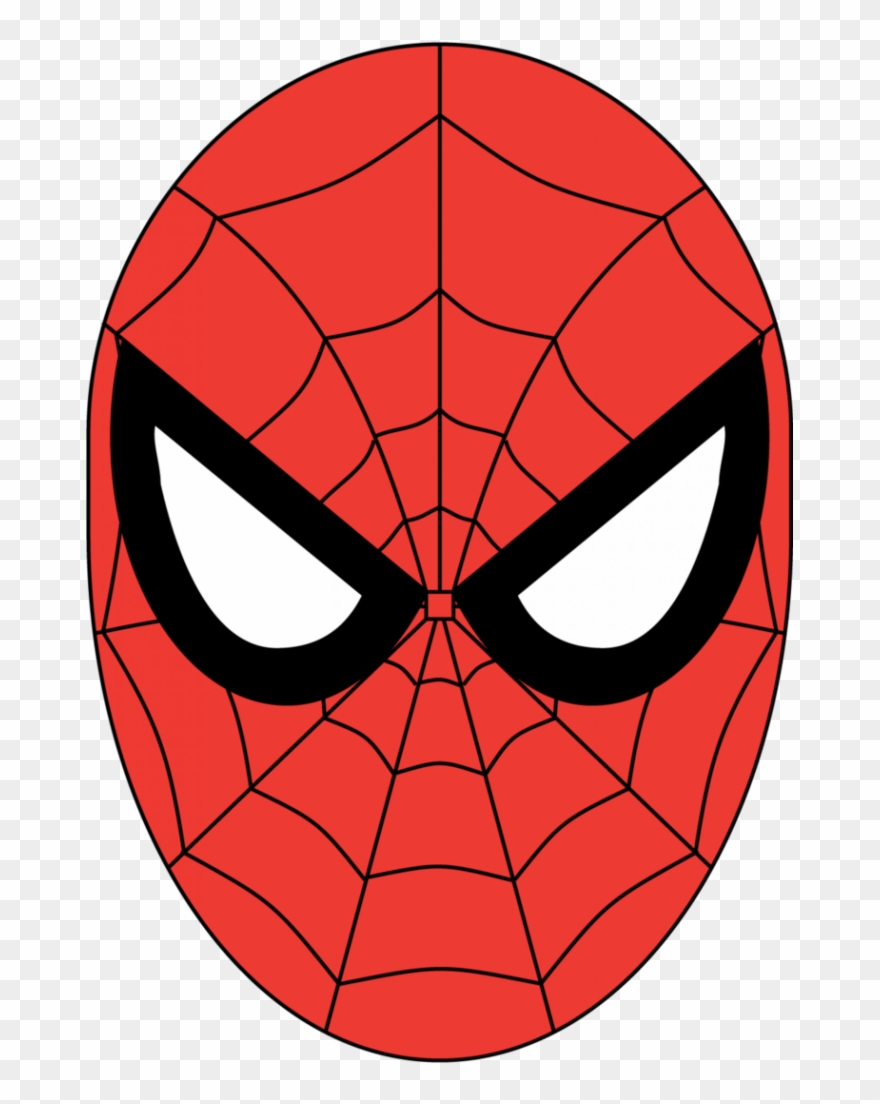 Black Spiderman Mask - Spiderman Face No Background Clipart