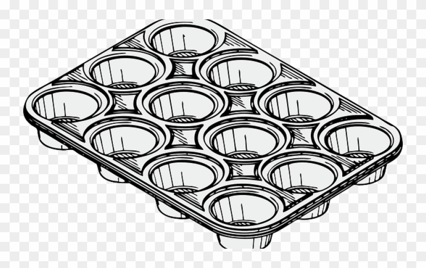 The Secret To A Packed Lunch Is A Muffin Pan - Muffin Tin Clipart - Png Download