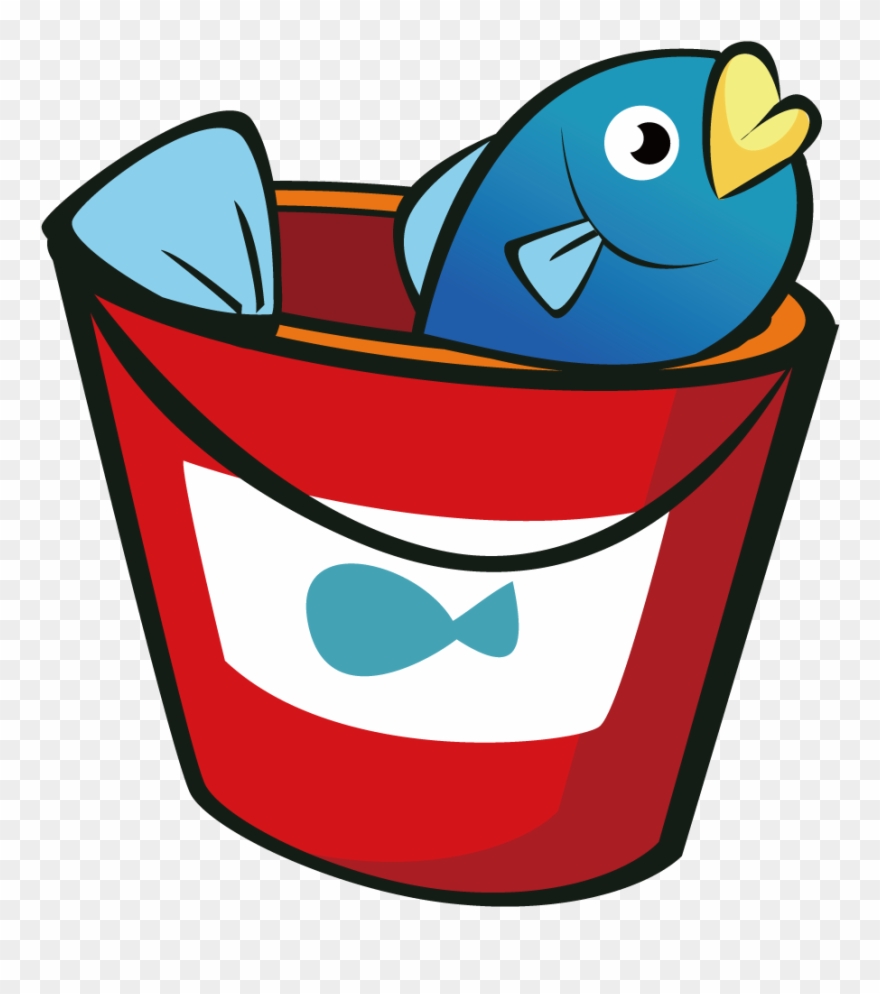 Fish Seafood Bucket Barrels Of Transprent Png - Balde De Peixe Png Clipart