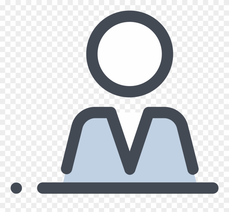 Listening Schoolboy At A Desk Icon - Icon Clipart