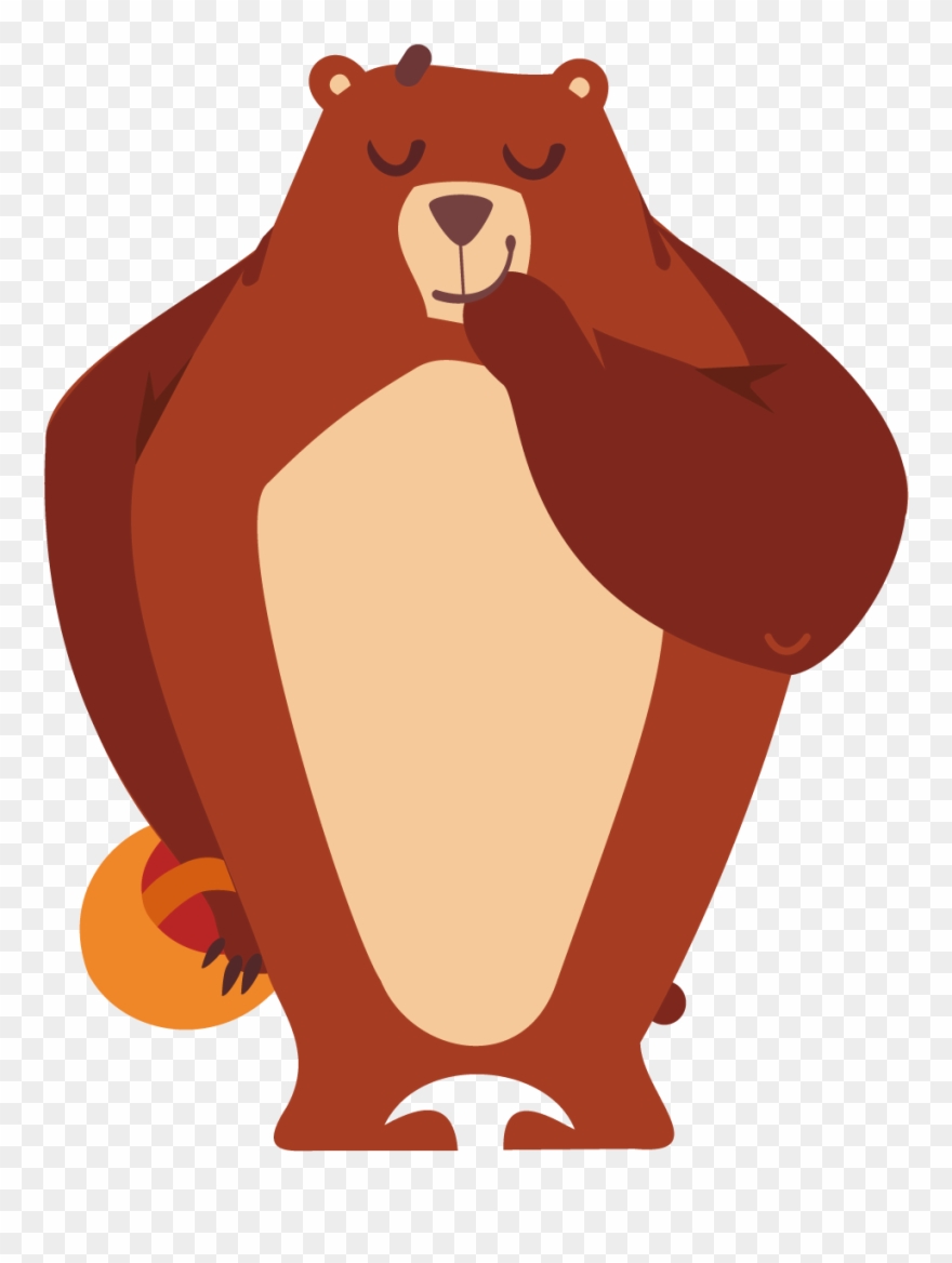 Png Brown Bear Tiger Giant Art Royalty - Bear Clipart