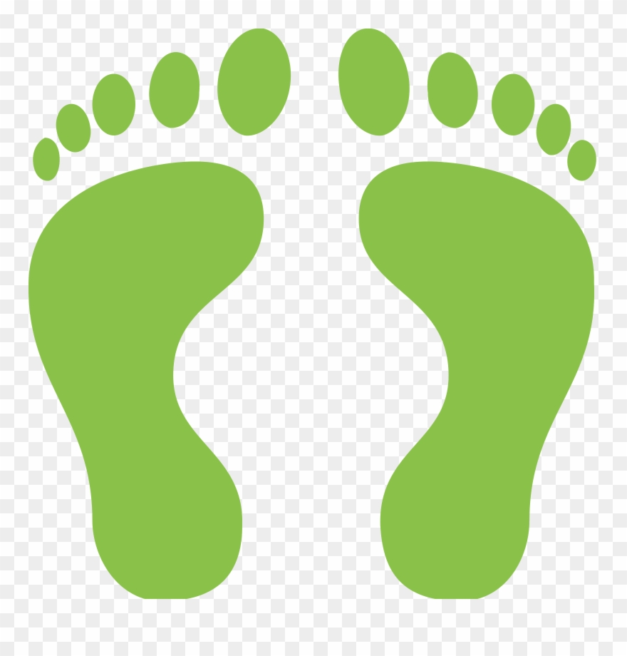 Graphic Black And White Footprint Icon Free Download - Blue Footprints Clipart