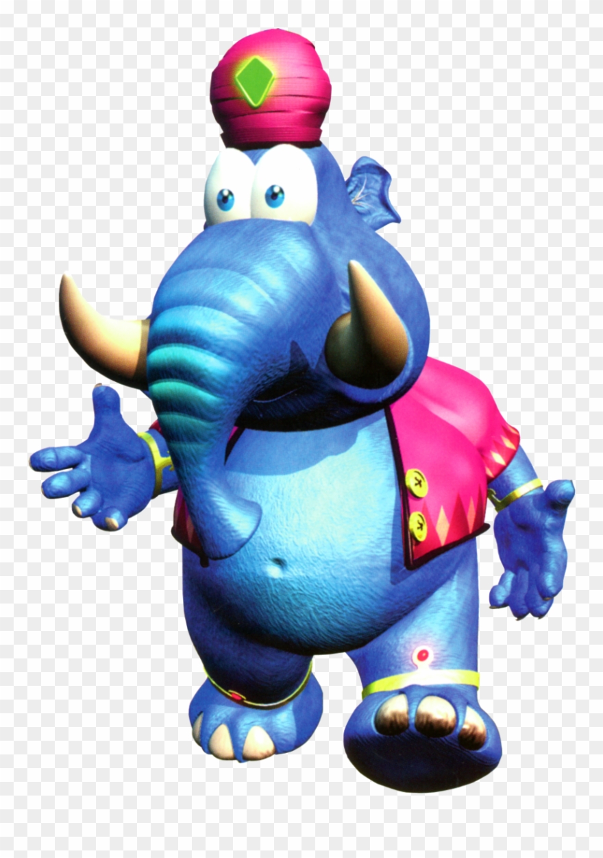 Taj The Elephant Genie Is A Wizard Who Has Various - Diddy Kong Racing Taj Clipart