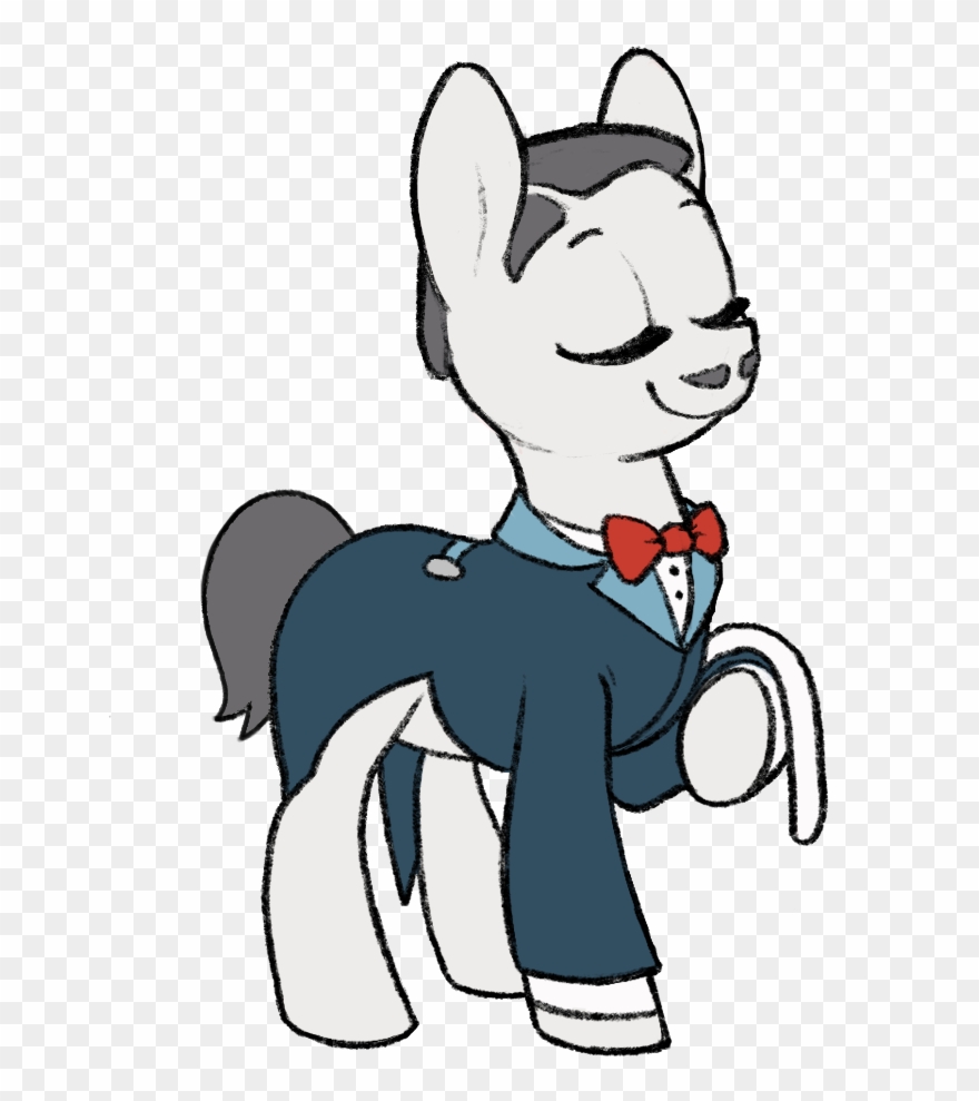 Celebi-yoshi, Bowtie, Butler, Clothes, Earth Pony, - Cartoon Clipart