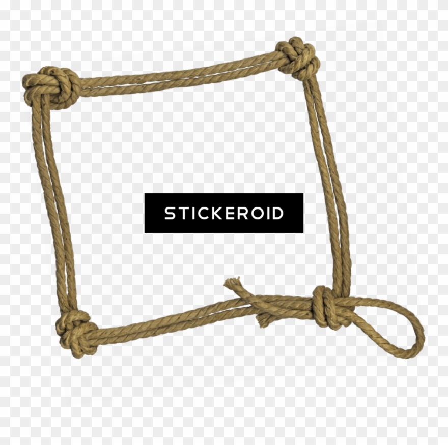 Rope - Transparent Background Rope Frame Vector Clipart