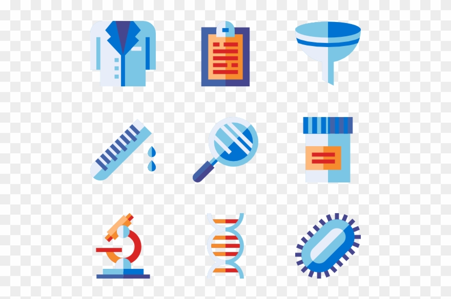 Vector Laboratory Pathology Clipart Black And White - Png Download