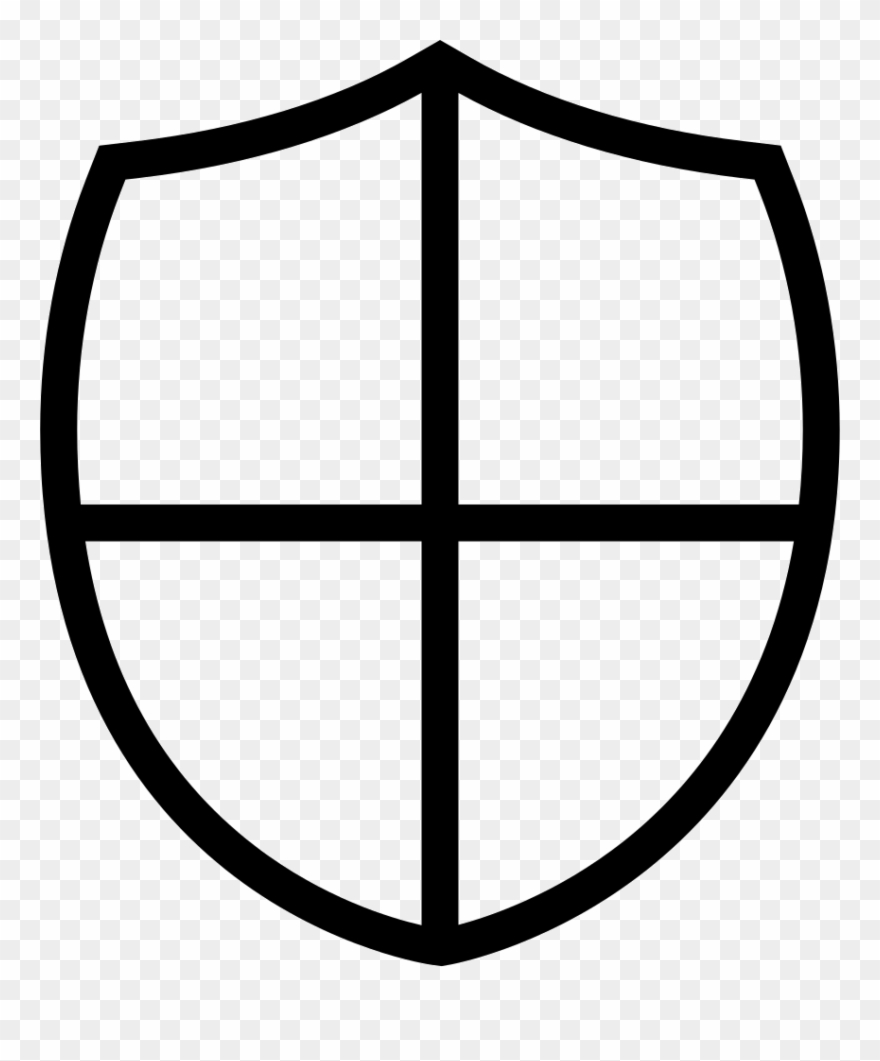 Shield Little Shape With A Cross Svg Png Icon Free - Shield With Cross Png Clipart