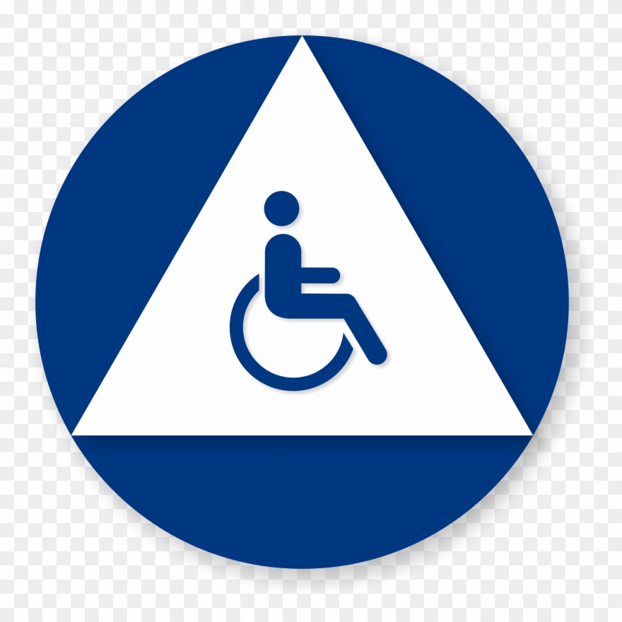 Accessible Pictogram Sign - Accessible Pictogram Sign 12 X Clipart