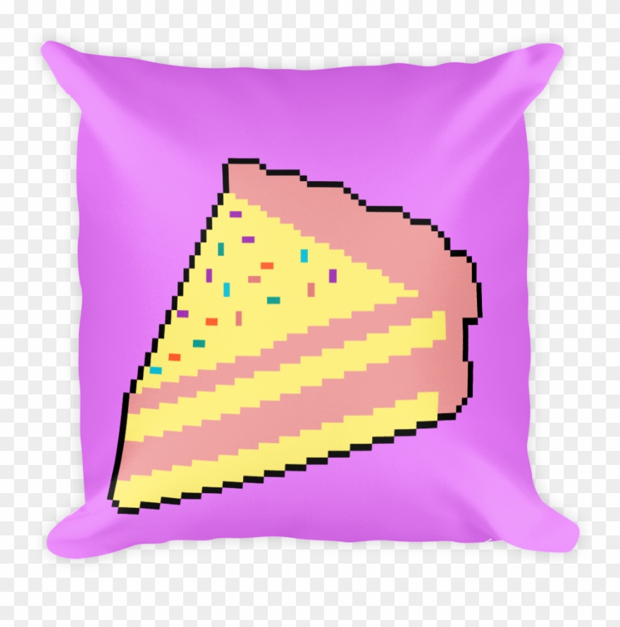 Square Pillow Case W/ Stuffing - Pixel Art Food Png Clipart