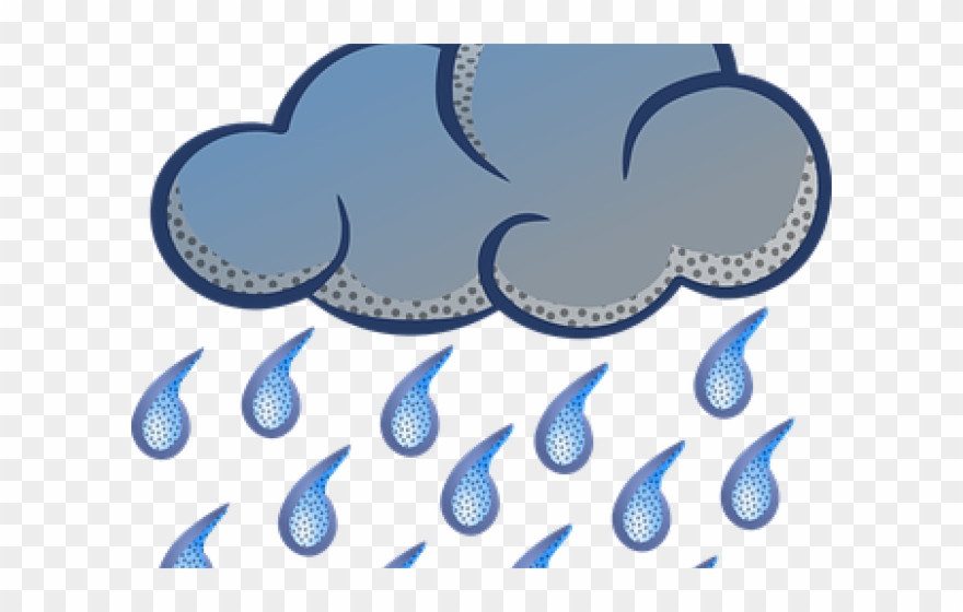 Weather Clipart Monsoon Season - Rain Cloud Clipart Transparent - Png Download