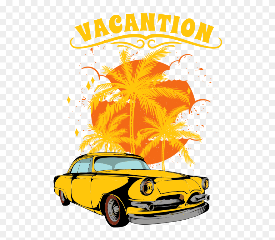 Vacation - Antique Car Clipart