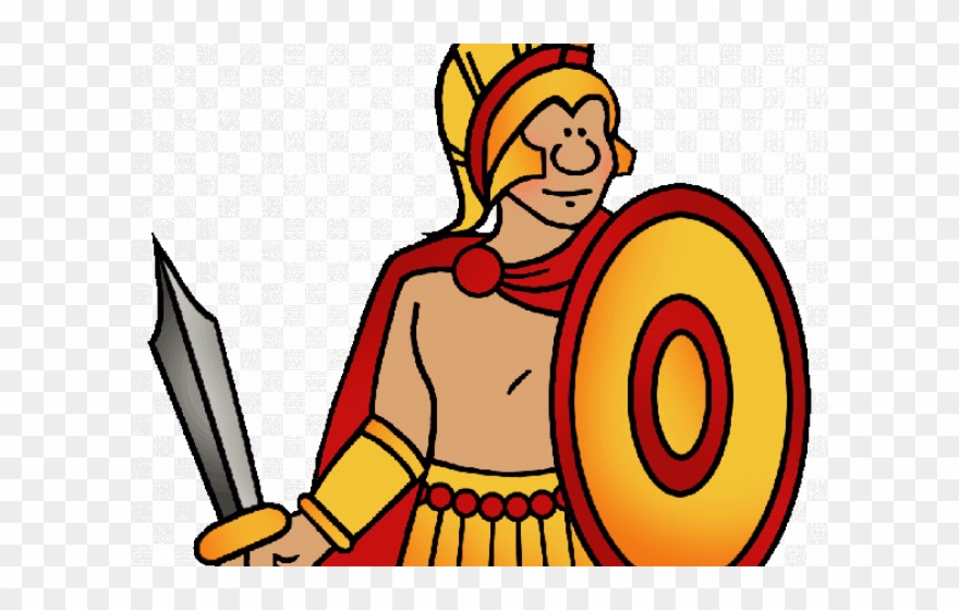 Greece Clipart Ancient History - Ancient Greek Soldiers Clipart - Png Download