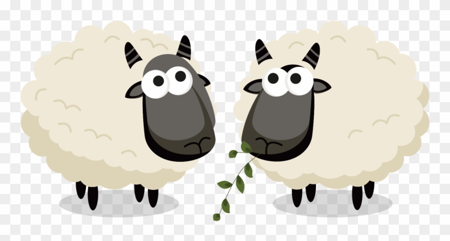 Al Mubarak Fitr Vector Hand Painted Aladha - Eid Al Adha Sheep Png Clipart