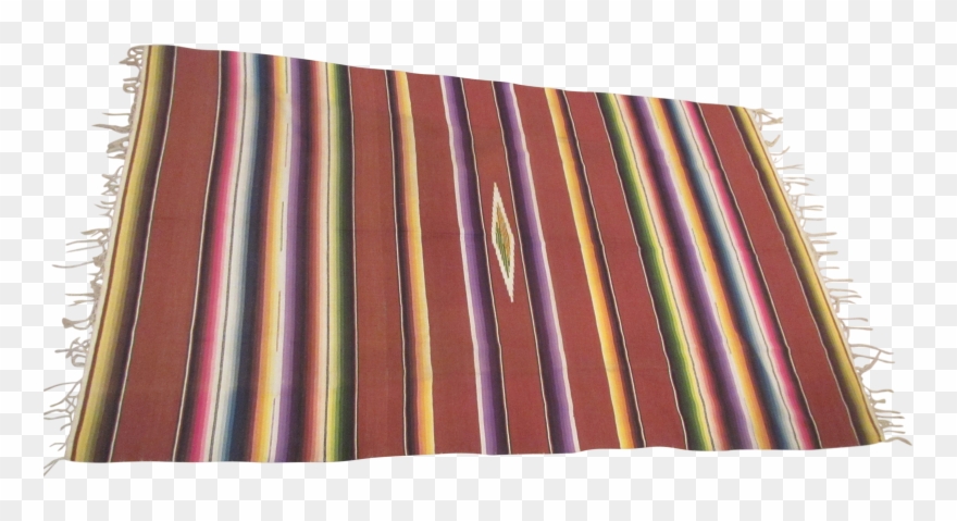 Vintage Serape Wool Blanket Clipart