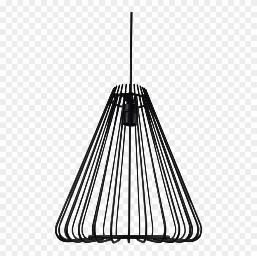 Sagita Lámpara De Techo De Metal - Line Art Clipart