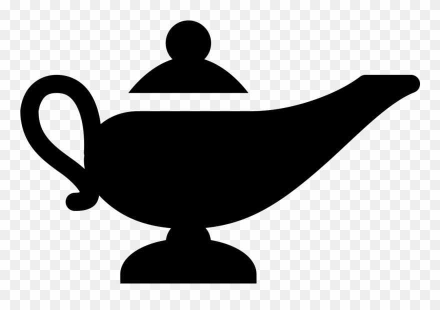 Lampe Magique Icon - Magic Lamp Icon Clipart