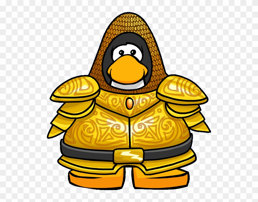 Golden Knight's Armor From A Player Card - Knight In Golden Armor Clipart