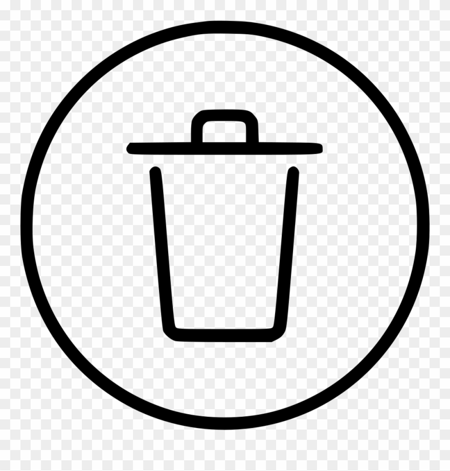 Trash Bin Remove Recycle Delete Trashcan Can Comments - Trading Platform Icon Clipart
