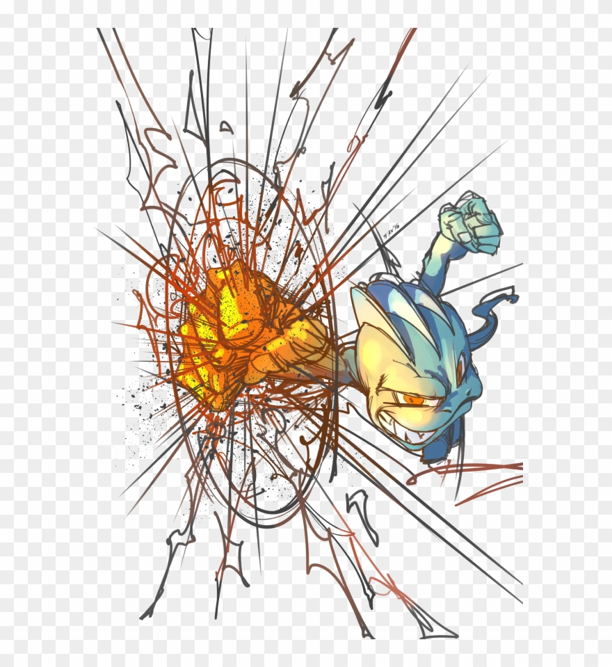 #066 Machop Used Dynamic Punch And Karate Chop - Machop Clipart