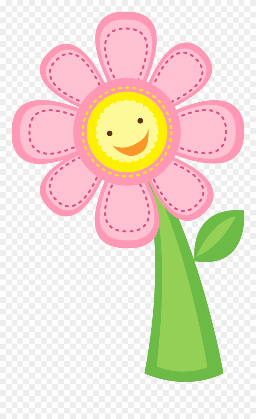 Nest Clipart Baby Floral - Flower Clip Art Happy - Png Download