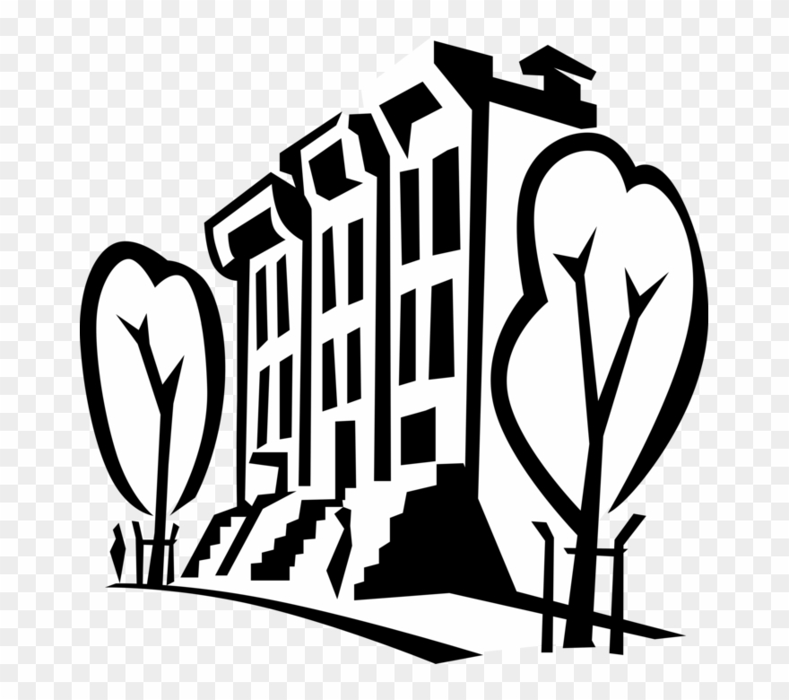 Vector Illustration Of Urban Metropolitan City Block Clipart