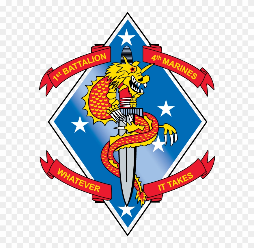 1st Battalion 4th Marines - 1st Battalion 4th Marines Logo Clipart
