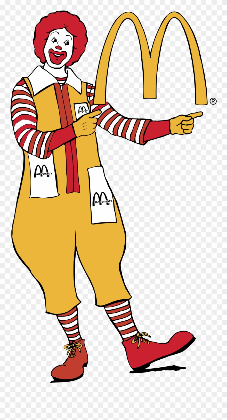 Ronald Logo Png Transparent Svg Freebie Supply - Mcdonalds Logo And Mascot Clipart
