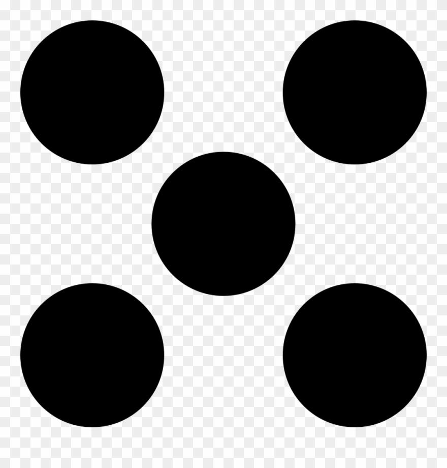 Five Dots Like A Dice Comments - Five Dots Clipart