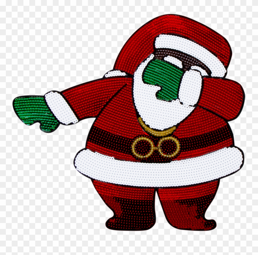 Dabbin Santa Og Sequin Bomber Jacket [black] - Flight Jacket Clipart