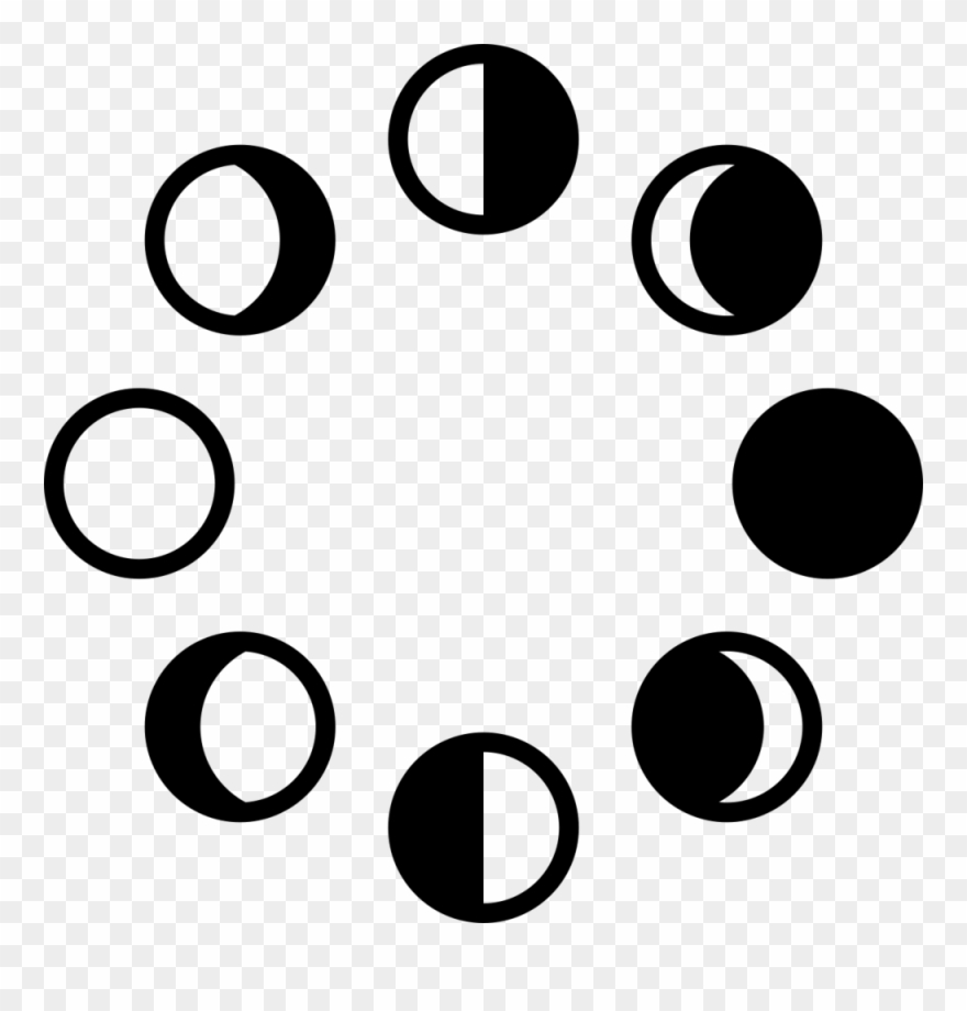 Moon Phases Clipart Png - Draw-lolz